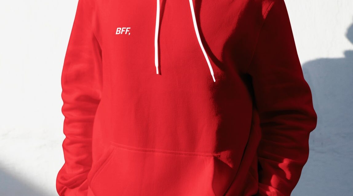 bff-printed-red-hoodie 1-min