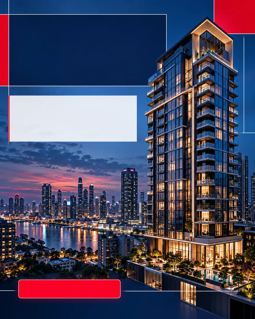 City Investment post design template for real estate brands