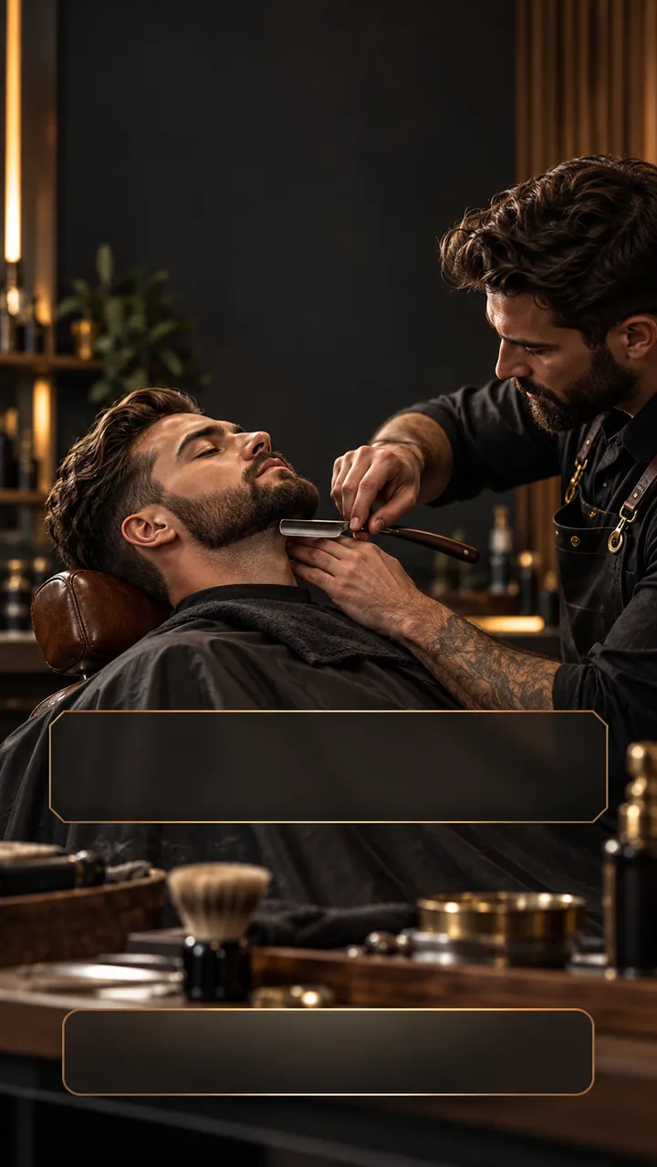 Barber Classic story design template for beauty brands