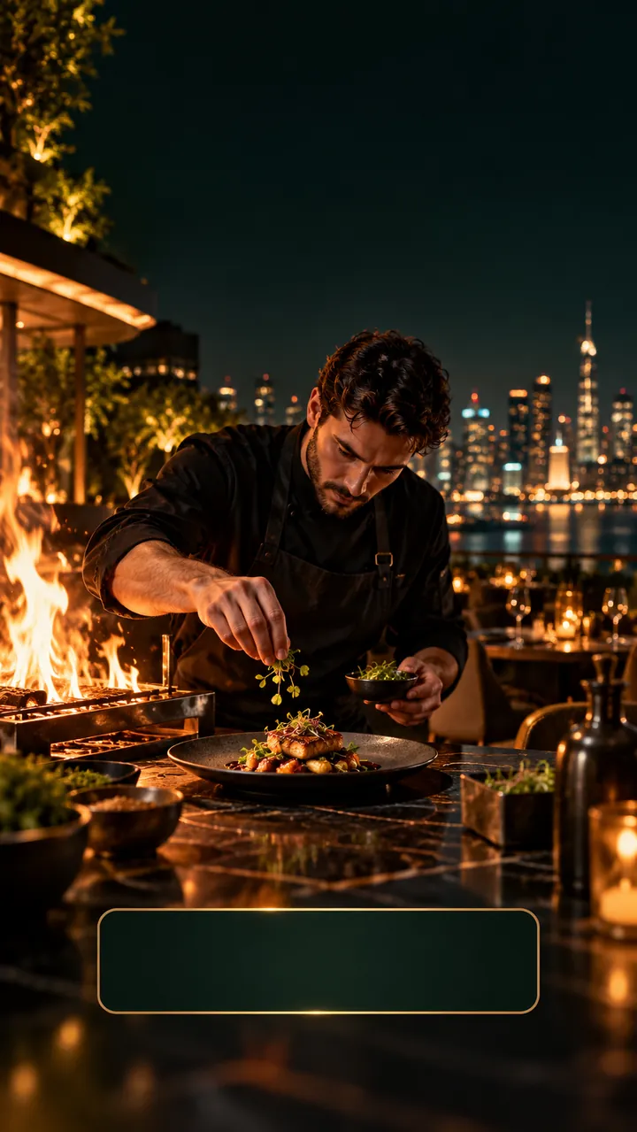 Rooftop Chef story design template for restaurants brands